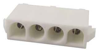 350826-1 - Pin Header, Wire-to-Board, 6.35 mm, 1 Rows, 4 Contacts, Through Hole Straight