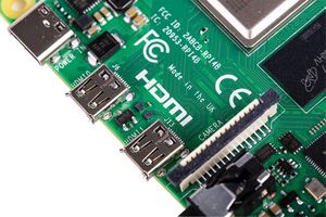 RPI4-MODBP-2GB - Single Board Computer, Raspberry Pi 4 Model B, BCM2711 SoC, 2GB DDR4 RAM, USB 3.0, PoE Enabled