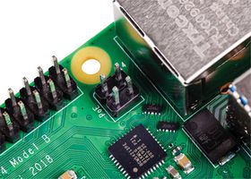 RPI4-MODBP-2GB - Single Board Computer, Raspberry Pi 4 Model B, BCM2711 SoC, 2GB DDR4 RAM, USB 3.0, PoE Enabled
