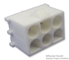 350711-1 - Pin Header, Vertical, Wire-to-Board, 6.35 mm, 2 Rows, 6 Contacts, Through Hole Straight