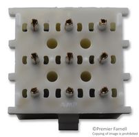 350712-1 - Pin Header, Wire-to-Board, 6.35 mm, 3 Rows, 9 Contacts, Through Hole Straight