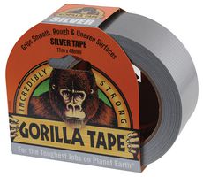 GORILLA TAPE SILVER 11M - Gaffer Tape, Silver, 48 mm x 11 m
