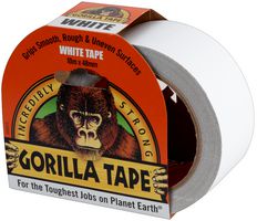 GORILLA TAPE WHITE 10M - Gaffer Tape, White, 48 mm x 10 m