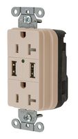 HUBBELL WIRING DEVICES SNAP20USBLA