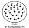 ITT CANNON KPSE00B22-21SW