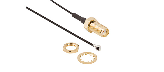 Ultraminiature Cable Assemblies (coaxial cables on micro coax cable)