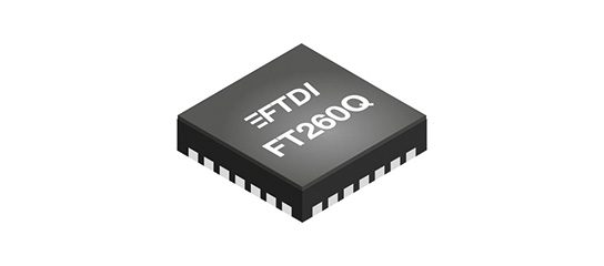 FT260 HID-class USB to UART/I2C Bridge IC, TSSOP28