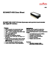 SCHA63T Datasheet